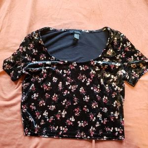 Flower crop top
